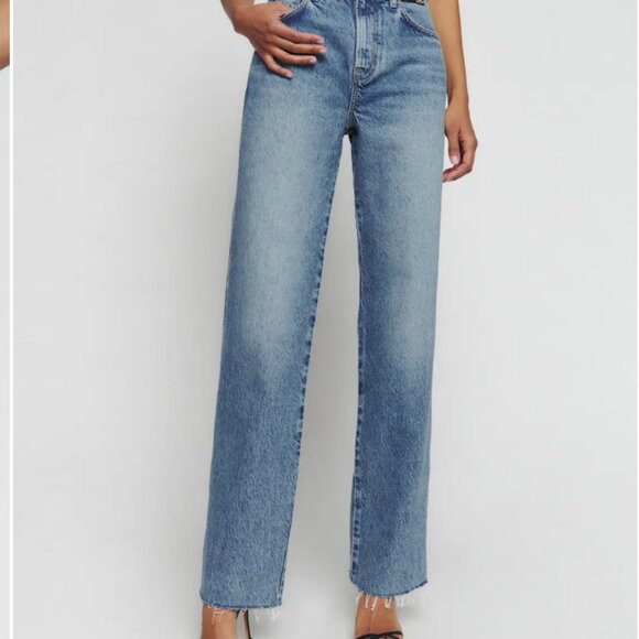 Reformation Classic Mid Rise Straight Jeans - Brand New - Picture 2 of 4
